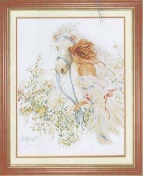 PN-0007952 Лошадь и цветы (Lanarte) - фото №7