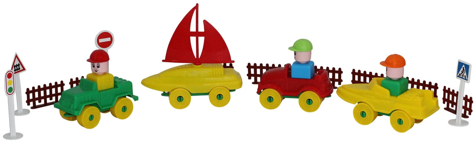 Конструктор "Юный путешественник" (46 элементов) (в пакете)