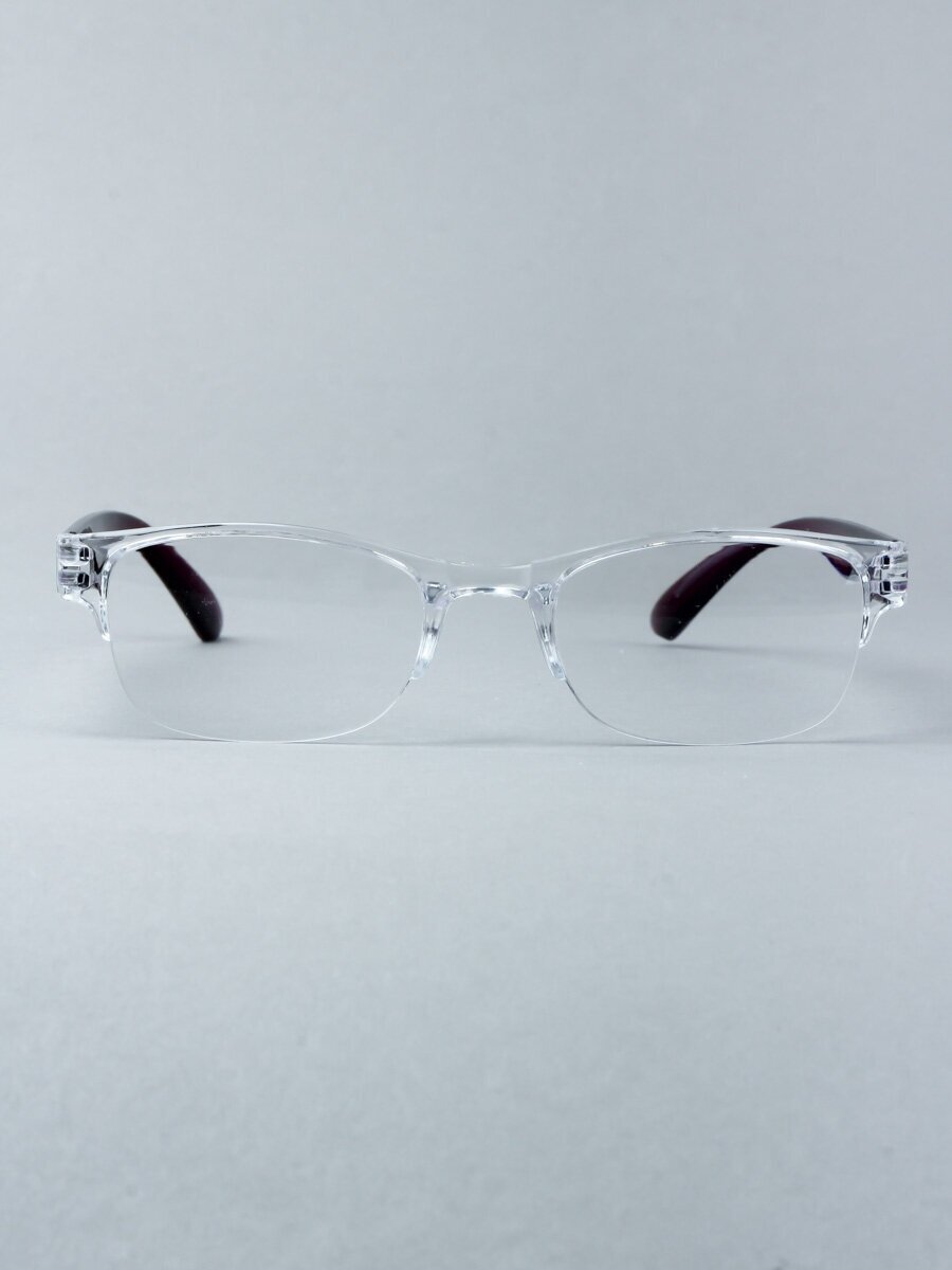 Готовые очки для чтения фиолетовые с диоптриями +3.00 футляр