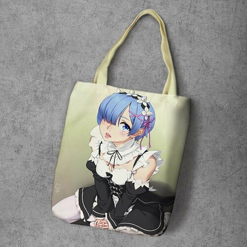 фото Сумка шоппер anime dakimakura, фактура рельефная, мультиколор
