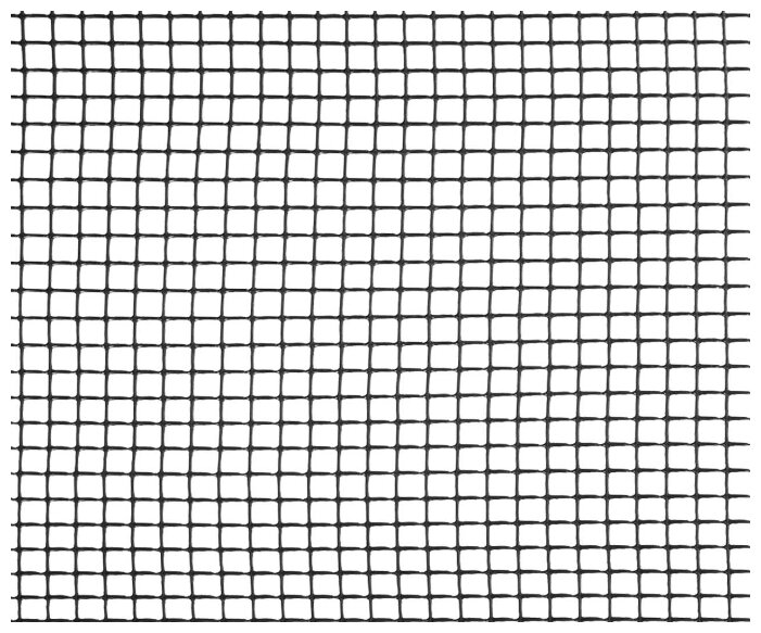 Сетка садовая пластиковая оградительная 1 x 10 м для птичников, от грызунов ячейка 15 x 15 мм, черный - фотография № 1