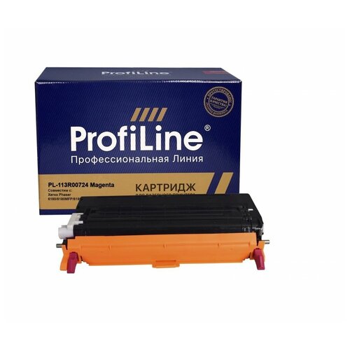 ProfiLine PL-113R00724-M, 6000 стр, пурпурный картридж 113r00724 для xerox phaser 6180 6180mfp 6000 стр galaprint пурпурный