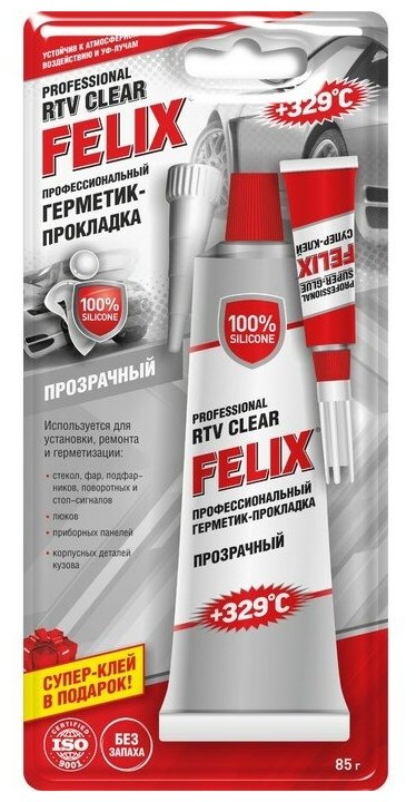 Герметик-прокладка FELIX (прозрачный) 85 г.