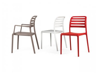 Пластиковое кресло Nardi Costa, красный - фотография № 3