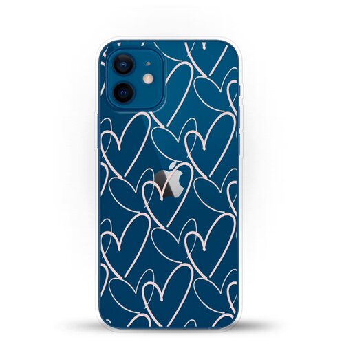 фото Силиконовый чехол сердца на apple iphone 12 mini andy & paul