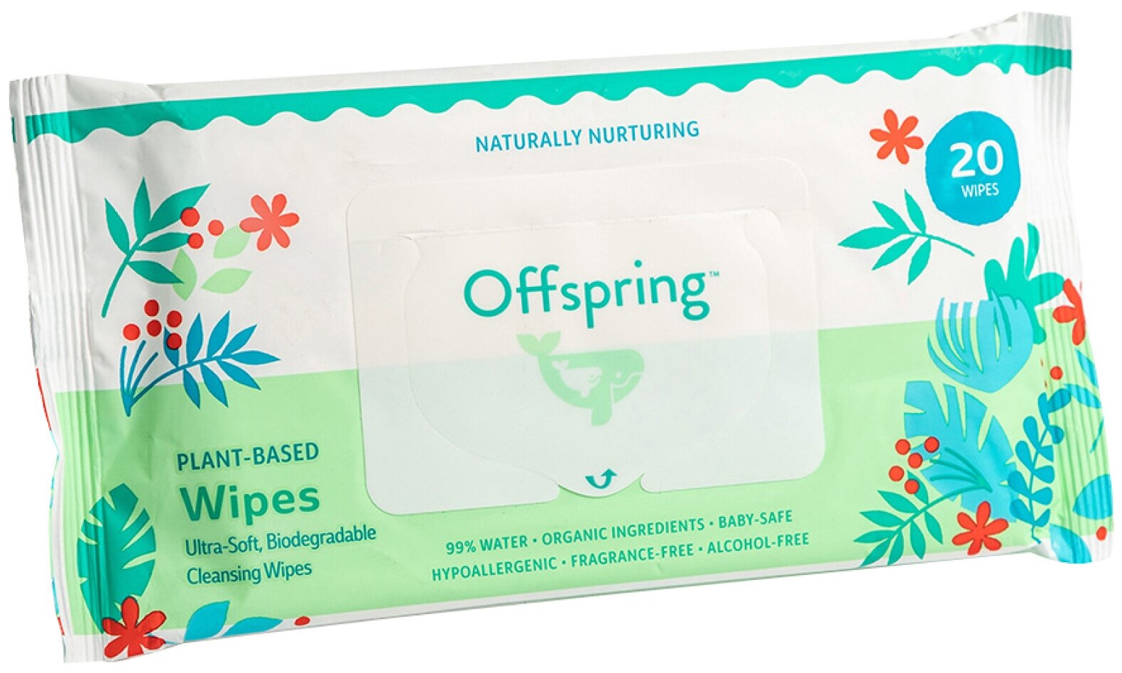 Offspring биоразлагаемые влажные салфетки, 20 шт, OF03W20