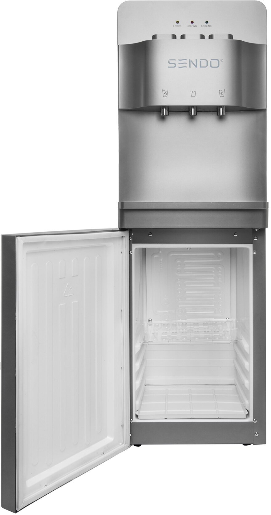 Напольный кулер для воды SENDO AQUA 2DС-f с верхней загрузкой и холодильником - фотография № 7