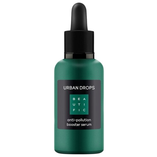 фото BEAUTIFIC Urban Drops Anti-Pollution Booster Serum Сыворотка-бустер для защиты кожи лица от городской среды с комплексом anti-pollution, 30 мл