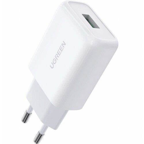 Зарядное устройство Ugreen CD122 USB-A QC 3.0 18W Charger White 10133 зарядное устройство ugreen cd122 usb a qc 3 0 18w charger black 70273