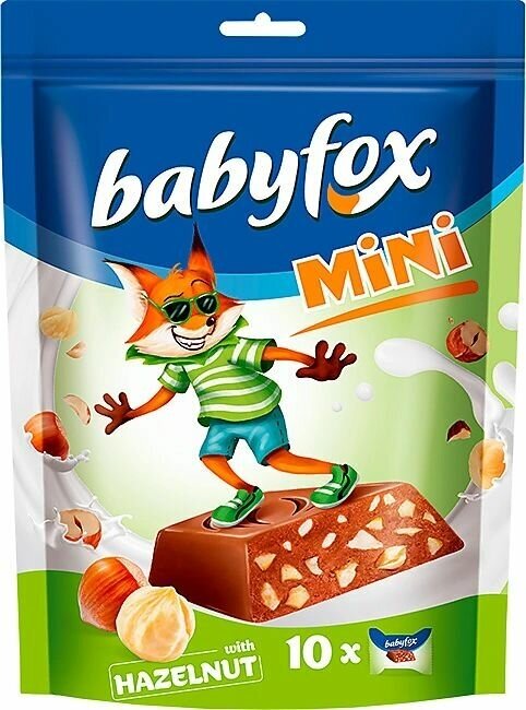 Конфеты KDV BabyFox mini с фундуком, 2 шт по 120 г - фотография № 2