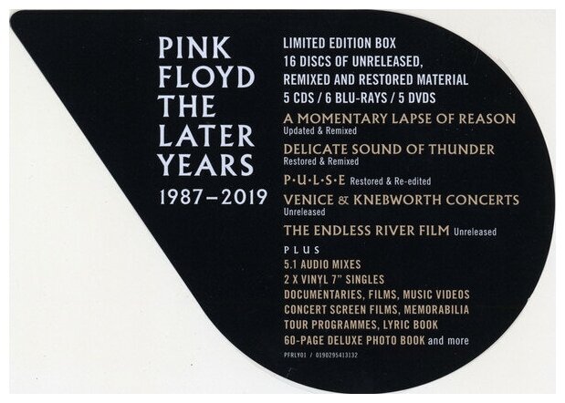 Виниловая пластинка Parlophone, PINK FLOYD / BEST OF THE LATER YEARS 1987-2019 (2LP)