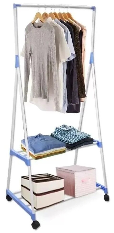 Напольная вешалка для одежды Clothes Rack 68х43,9х152 см - фотография № 3