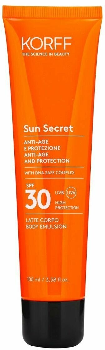 KORFF Эмульсия для тела солнцезащитная SPF30 Sun Secret Anti-age and Protection Body Emulsion