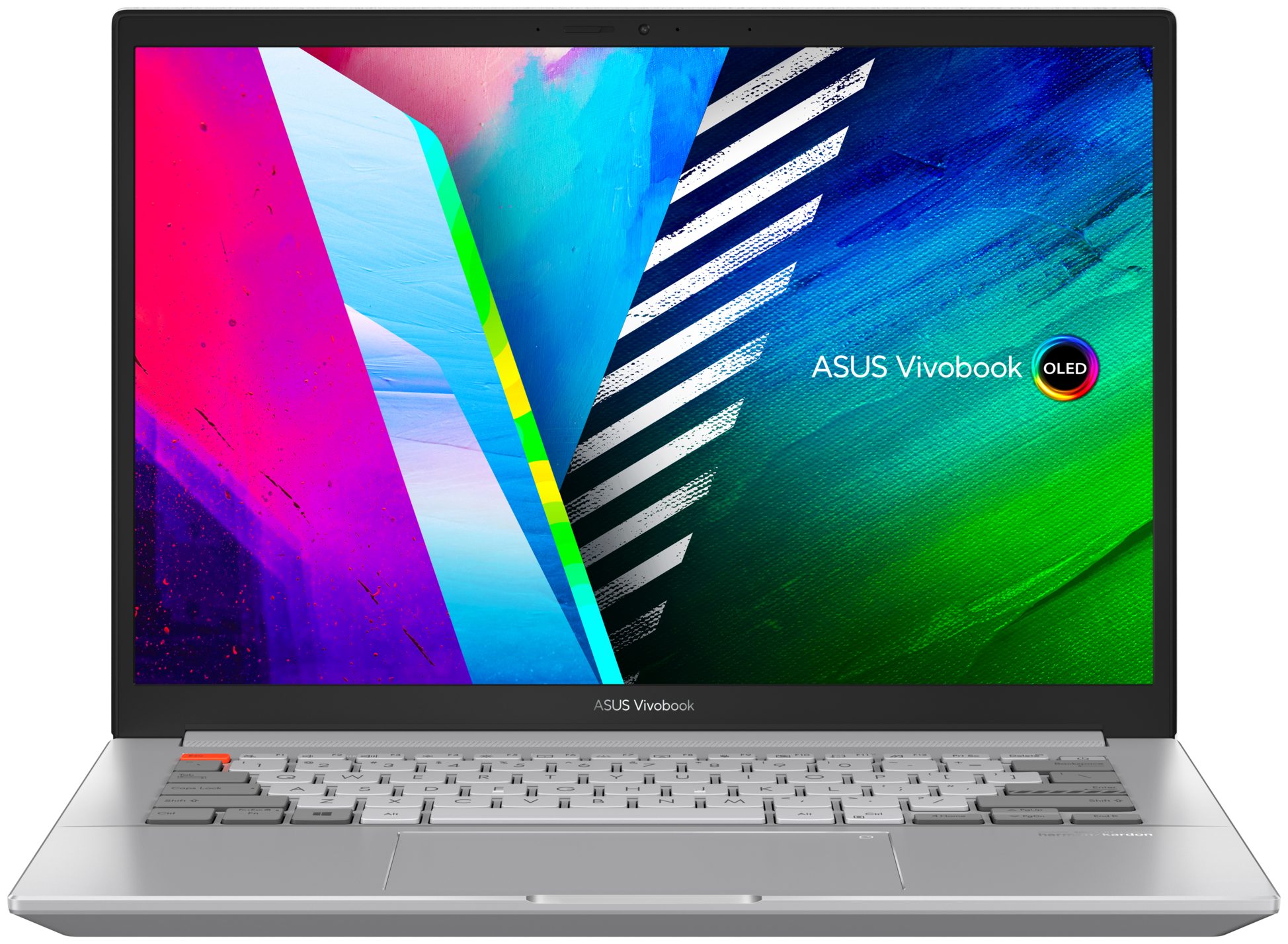 Ноутбук ASUS Vivobook Pro 14 OLED M7400QE-KM118 14" (2880x1800) 90Гц/Ryzen 5 5600H/16ГБ DDR4/512ГБ SSD/Radeon Graphics/Без ОС, белый (90NB0V52-M004L0)