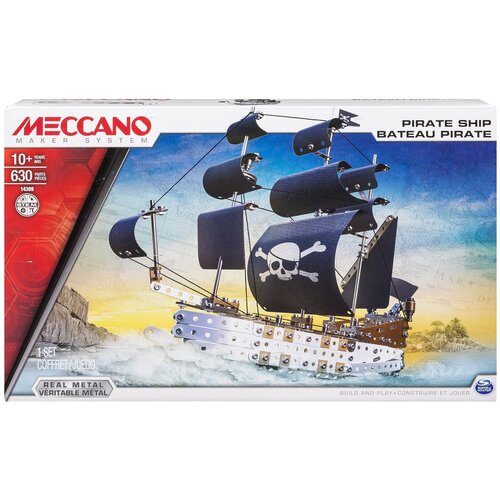 Конструктор Meccano STEM 14309 Пиратский корабль, 630 дет.