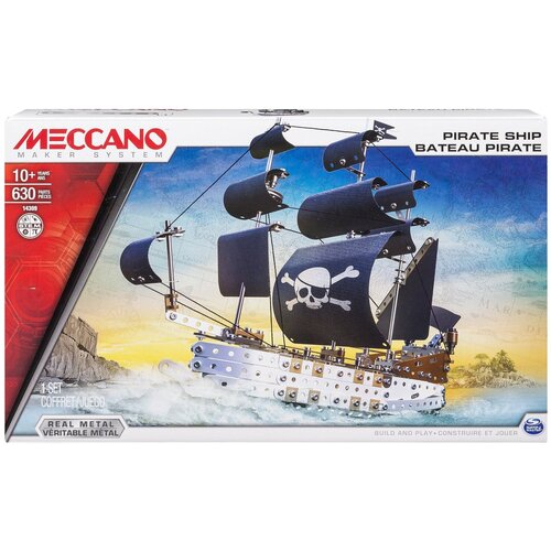 Конструктор Meccano STEM 14309 Пиратский корабль, 630 дет.