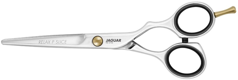 Парикмахерские ножницы JAGUAR Pre Style RELAX P SLICE прямые эргономичные 5,5", серебристые 81255