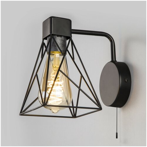 фото Бра eurosvet trappola 70107/1 черный, с выключателем, 60 вт