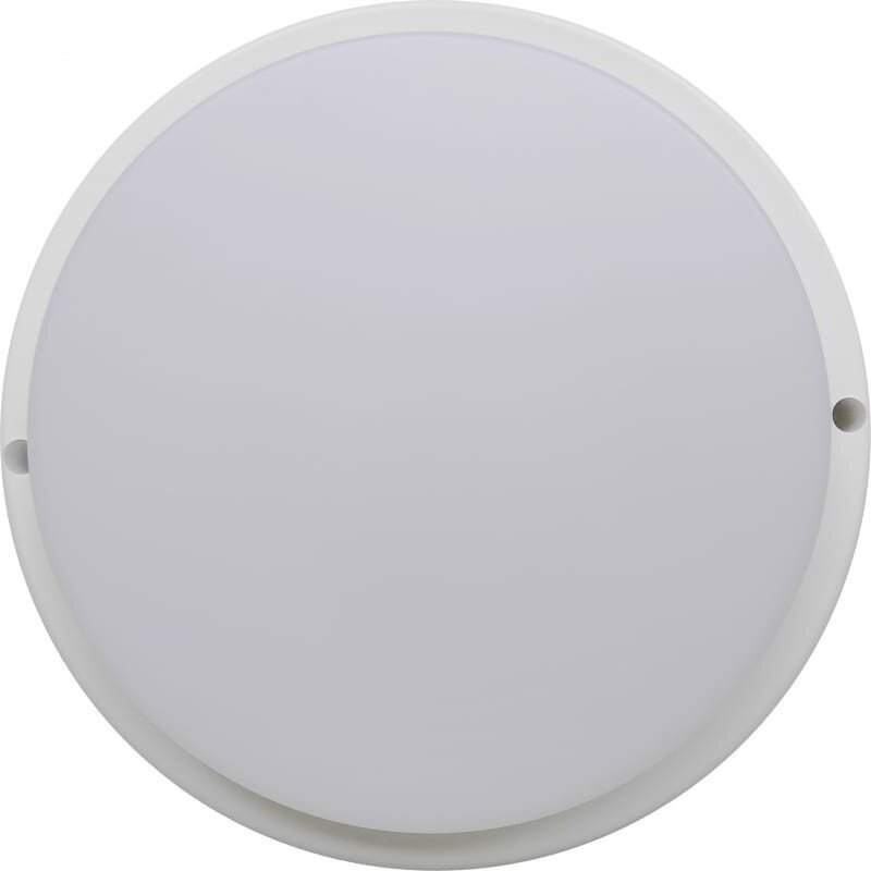 Ecola LED ДПП светильник Круг накладной IP65 матовый белый 18W 220V 6500K 175x45 DPRD18ELC