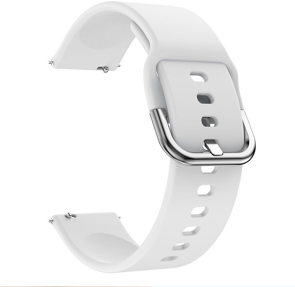 Силиконовый ремешок 20 мм для Huami GTS/Huawei Watch GT2 42мм - белый