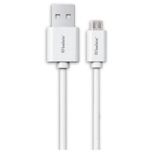 фото Кабель belsis bs3013, usb 2.0, a - microusb, вилка - вилка, 0.95 м., белый, коробка с ean