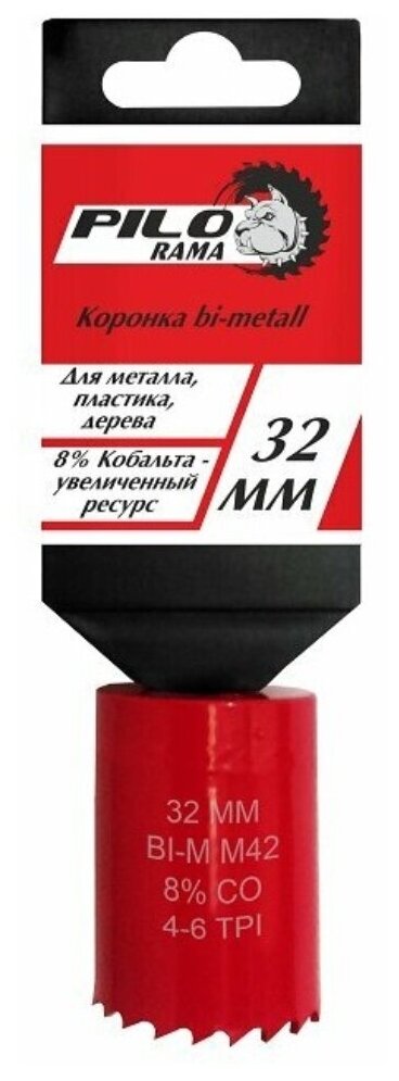 Коронка Pilorama 32мм Bi-Metall 8%Co. 570032