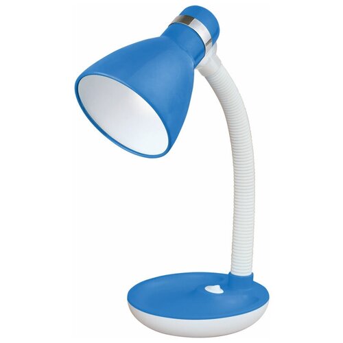 фото Лампа офисная energy en-dl15 голубая, e27, 40 вт, цвет арматуры: голубой, цвет плафона/абажура: голубой