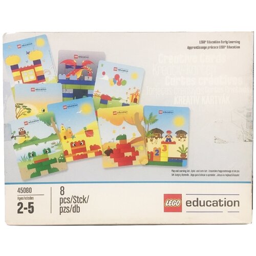 Детали LEGO Education PreSchool DUPLO 45080 Креативные карты, 8 дет. конструктор lego colour box 11007 зелёный набор для конструирования