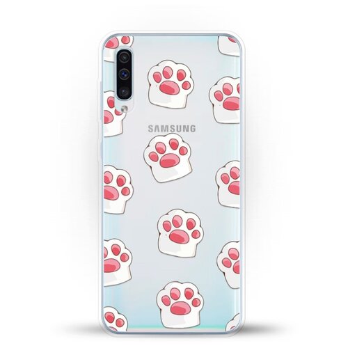 фото Силиконовый чехол лапки на samsung galaxy a50 andy & paul