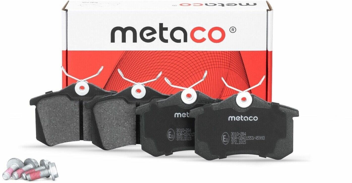 Колодки тормозные задние дисковые к-кт Metaco 3010-284