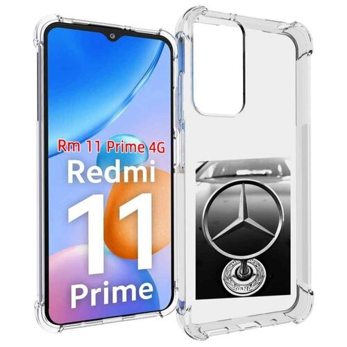 Чехол MyPads мерседес mercedes 6 мужской для Xiaomi Redmi 11 Prime 4G задняя-панель-накладка-бампер