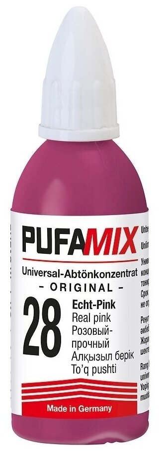 Колер Рufamix К28 Розовый-прочный (Универсальный концентрат для тонирования) 20 ml