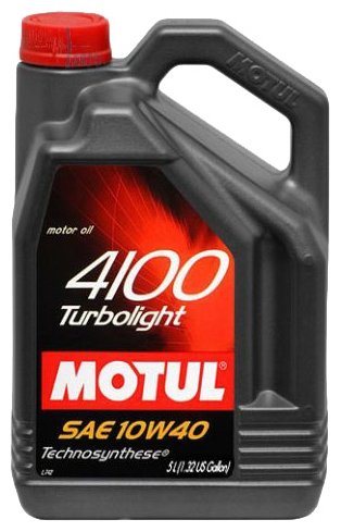 Motul 4100 Turbolight 10w40 5л. Масло Моторное MOTUL арт. 100357