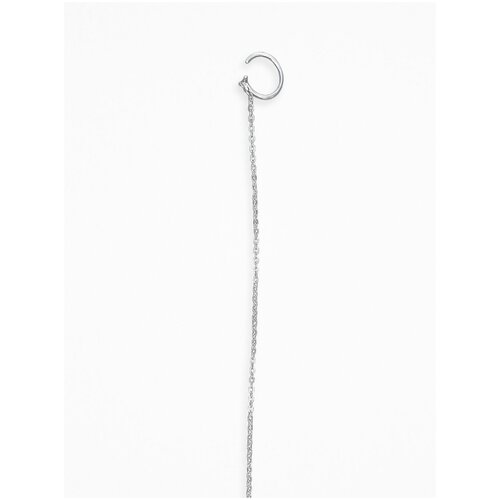 Серьги каффы O-Sh, серебро, 925 проба, длина 24 см
