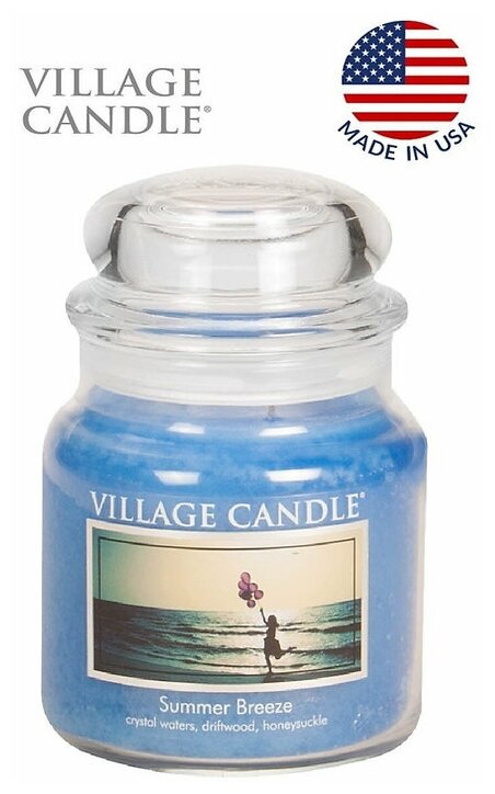 Ароматическая свеча Village Candle Летний бриз, средняя - фото №4