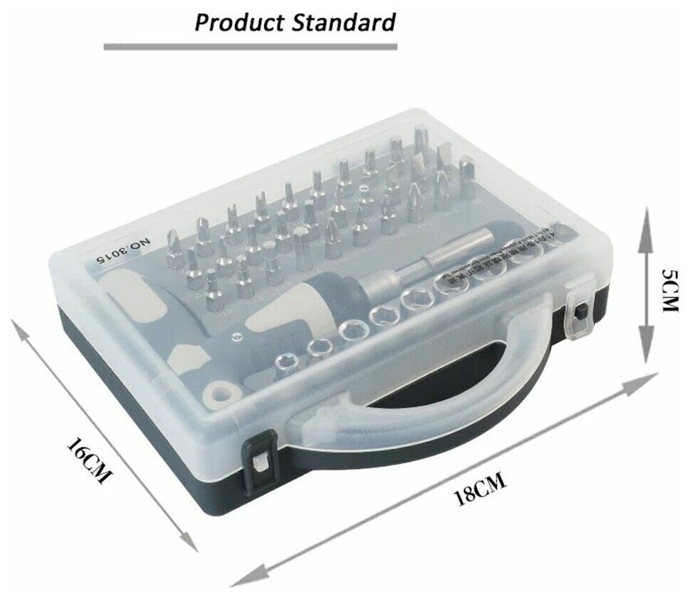 Набор отверток 41 в 1 - фотография № 4
