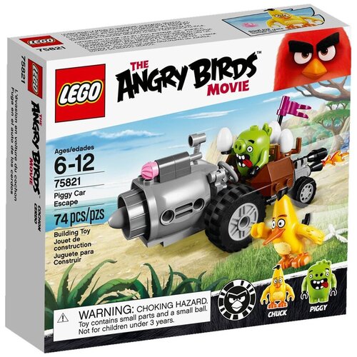 LEGO The Angry Birds Movie 75821 Побег Свинки на авто, 74 дет. ранец hatber angry birds transformers модель optimum