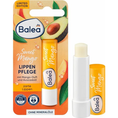 Бальзам для губ Sweet Mango Lippen Pflege Balea, 4.8гр.