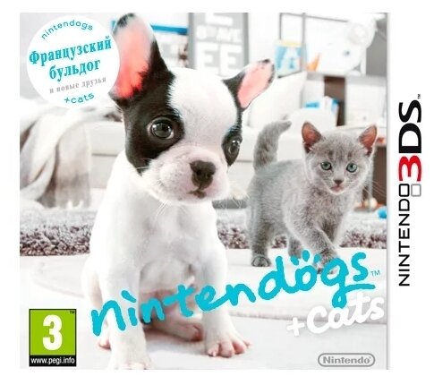 Nintendogs + Cats: Французский бульдог и Новые Друзья (Nintendo 3DS)
