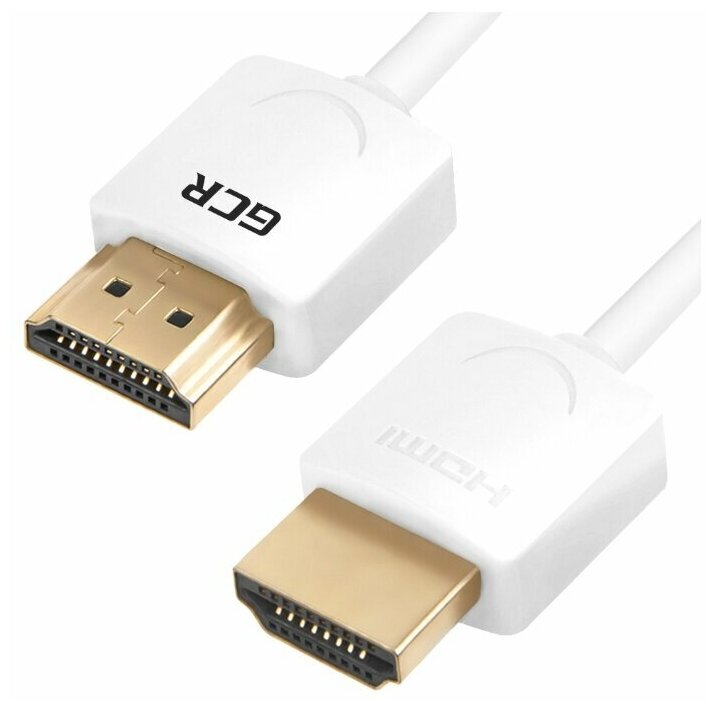 GCR Ультратонкий кабель HDMI2.0 для AppleTV, SLIM, 1.5m, белый, OD3.8mm, HDR 4:2:0, Ultra HD, 4K60Hz, 18.0 Гбит/с, 32/32 AWG Greenconnect HDMI (m) - HDMI (m) 1.5м (GCR-51482) - фото №14