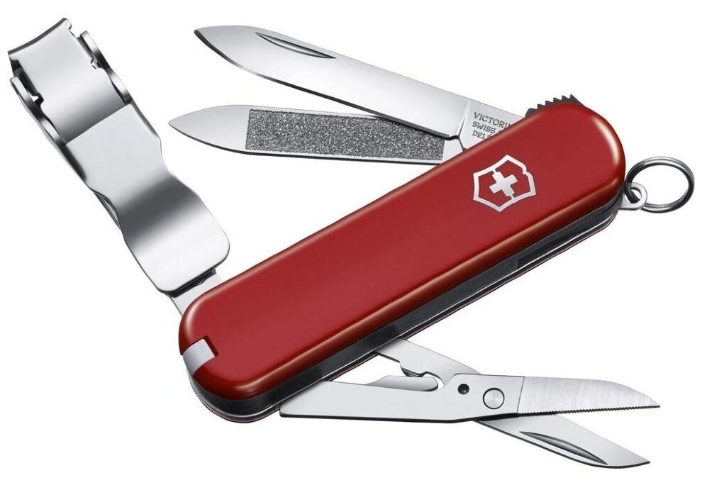 Нож-брелок Victorinox Nail Clip 580 красный 0.6463