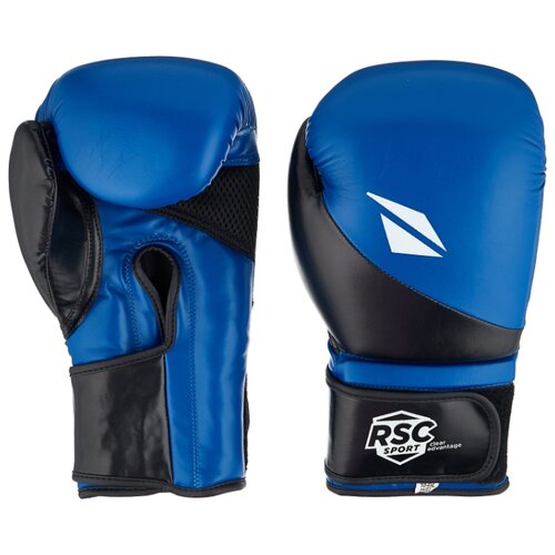 фото Боксерские перчатки rsc sport bf bx 023 синий/черный 10 oz