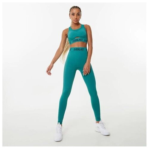 фото Топ женский everlast 3 branded cut out teal - everlast - бирюзовый - 46-s