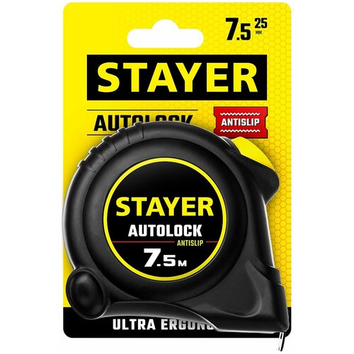 Рулетка измерительная, STAYER, MASTER, 2-34126-07-25_z01 рулетка измерительная stayer master 2 34126 05 25 z01