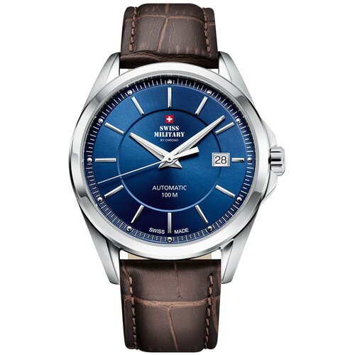 Мужские швейцарские механические наручные часы Swiss Military by Chrono Automatic Collection SMA34085.15 с гарантией