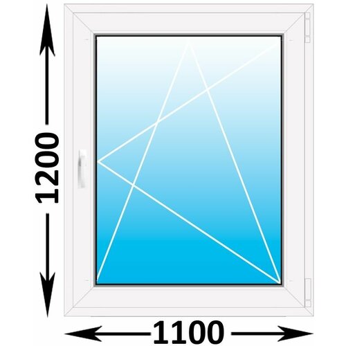 Пластиковое окно Veka WHS одностворчатое 1100x1200 (ШxВ)
