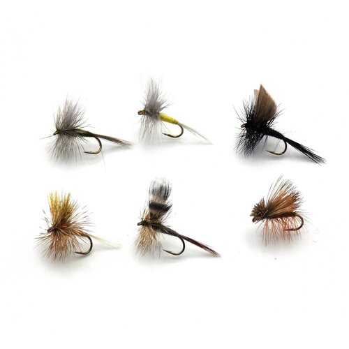 Набор сухих мушек PFG Classic Dry Fly №1 р. S, 6шт