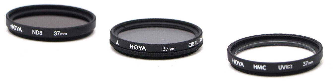 Hoya KIT: UV (C) HMC MULTI, PL-CIR, NDX8 37MM - фото №2