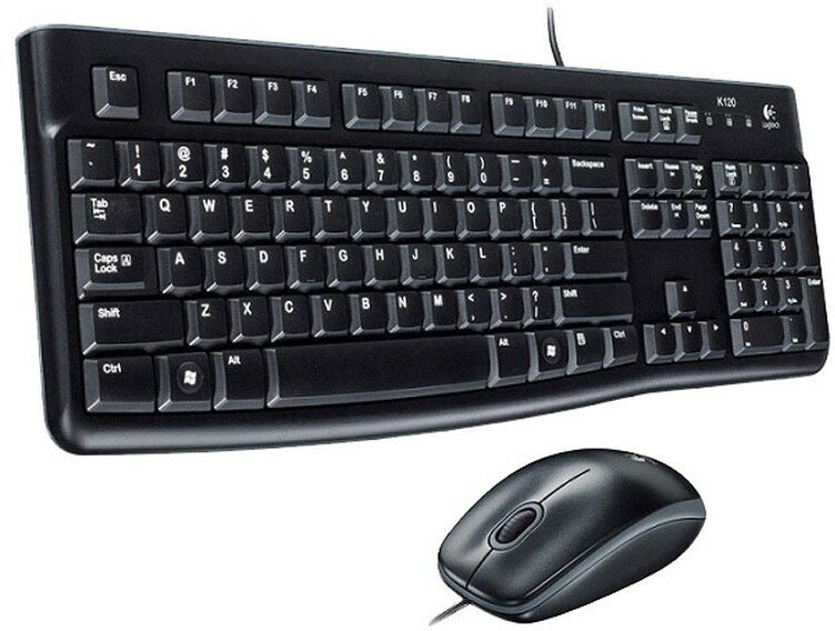 Комплект Logitech Desktop MK120, USB, черный