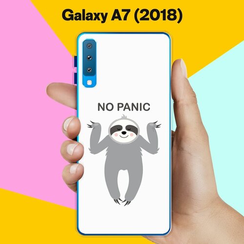 Силиконовый чехол на Samsung Galaxy A7 (2018) No Panic / для Самсунг Галакси А7 2018 силиконовый чехол фуджин на samsung galaxy a7 2018 самсунг галакси а7 2018